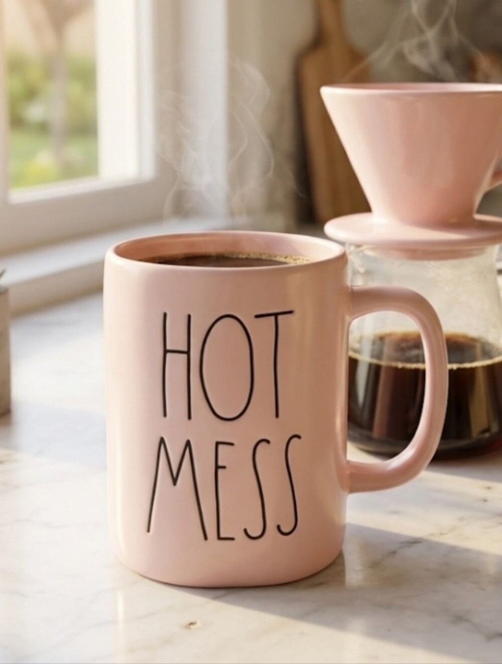 Rae Dunn Hot Mess Mug ~ Pink